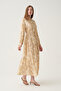 Button detailed embroidered dress