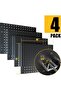 Pegboard Combination Kit, 4 Pack Metal Pegboard Panels with 50 Hooks, Black Pegboards Wall Organizer - 3