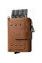 Leather Men's Wallet with Rfid Protection and Coin Compartment