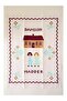 Damson Madder Hand-Painted Patterned Cotton Kitchen Towels, Set of 2 - 3