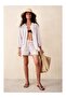 Striped Cotton Blend Women's Shorts - 2