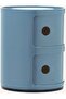 Modular Cylindrical Drawer Storage Unit,2 Compartment - 2