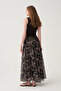 Flared skirt with ruffles - 2