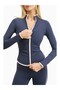 Base Contrast Trim Zip up Jacket Women's Jacket with Stylish Contrast Detail - 8