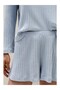 Ribbed Pointelle Women's Short Pajama Set - 3