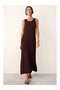 Merino Transparent Panel Detailed Women's Midi Dress - 2