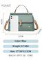 Women Textured Shoulder Crossbody Bag Fashion Elegant Exquisite Design with Multiple Functional Pock - 5