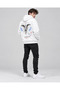 Unisex Women's and Men's Unbroken Above All Design Text Printed Oversize 3 Thread Hooded Sweatshirt - 3