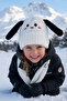 Embroidered Double Ear Figured Beret for 4-8 Year Old Girls - 3