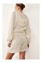 Organic Cotton Blend Textured Knitwear Women's Shorts - 5