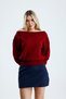 Modern Boat Neck Knitwear Blouse - 2