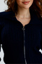 Zippered Hair Knitwear Cardigan - 3