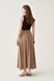 Elastic waist modal flared skirt - 4
