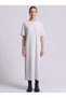 Slit Detailed Short Sleeve Long T-Shirt Dress - C920