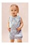 Organic Cotton Petunia Patterned Baby Girl Jumpsuit