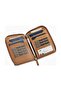 Rfid Protected Leather Zippered Unisex Family Passport Wallet - 2