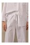 Cotton Satin Striped Pajama Set Women - 3