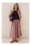 Cotton Poplin Midi Women's Skirt