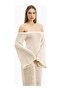 Crochet Braided Off-Shoulder Women's Maxi Dress - 6