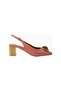 Chelsea Block Slingback Patent Leather Luxury Design Red Heeled Shoes