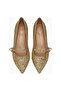 Yvonne Glitter Gold Mary Jane High Heels - 3