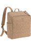 Baby Changing Backpack, Vegan Leather, Camel Hair |   Insulated Bottle Holder - 2
