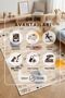 Play Mat Machine Washable Non-Slip Base Stain-Resistant Children's Room Carpet - 4