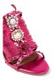 Jewel Fringe 90 Luxury Heeled Leather Sandals - 2