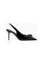 Large Eagle Slingback 85 Leather , Luxury Design Women's Heeled Shoes