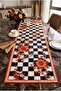 Decorative Table Runner - Checkered Floral Pattern, Stylish and Modern Kitchen, Dining Table Runner 40 X 140 cm - 3