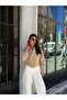 Women's Beige Belted Short Jacket - 5