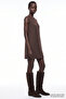 Stoned Zipper Lined Regular Mini Dress - 2