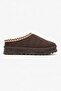 Low-Sole Fur Slippers Brown - 2