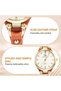 Women's Leather Quartz Watch, Thin Strap Ladies Watches, Analog Quartz Watches with Retro Dial, 3 Hand Quartz Watch, Premium Fashion Wrist Watch for Women Ladies Girls - 4