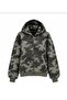 Camouflage Printed Zippered Hooded Sweatshirt - 2