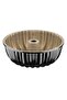 Black Shiny Stone Cast Cake Mold 22 cm - 5