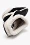 Women's Embroidered Double Color Gondola House Slippers Black - 4