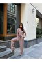 Women's Mink Oversize Blouse Wide Leg Pants Two-Piece Set - 4
