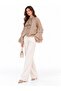 Women's Stone Neck Tie Ruffle Sleeve Blouse - 4