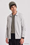 Gray Comfortable Fit Men's Jacket - 88494 - 3