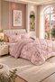Double-sided double quilt set pink