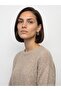 10852 Crew Neck Soft Textured Sweater-Mink - 3