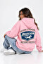 Unisex Women's and Men's Nothing Stronger Design Text Printed Oversize 3 Thread Hooded Sweatshirt - 3