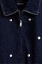 Zımbalı denim ceket - 7