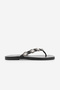 Women's Blunt Toe Flip Flops with Stones Varnesa White S - 3