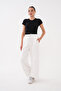 Belted, Cashmere-Embellished, Three-Yarn Pants with Stoppered Cuffs - 3