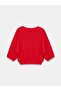 10852 Crew Neck Soft Textured Sweater-Red - 6