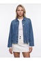 65399 Lyocell Blended Denim Jacket-Blue - 5