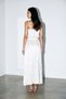 Cream-Colored, Elastic Waist, Pleated Detail, Midi Length, Comfortable Cut Skirt - 4