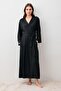 Long Sleeve Soft Textured Flexible Viscose Dressing Gown